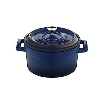 Caçarola Red. Ferro Fundido 14Cm 0,76Lt Azul Lava           