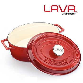 Caçarola Oval Ferro Vermelha Edition 6-Pess. 4,67Lt Lava    