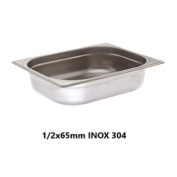 Conteiner Gn 1/2X65Mm Inox 304  325X265X65Mm 3,5Lt          