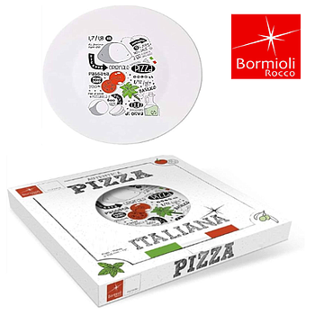 Prato Pizza Vidro Opal Recipe 33Cm Conj. 2  Bormioli        