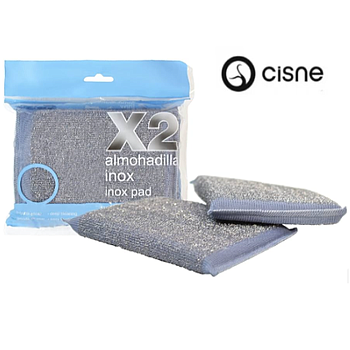 Almofada Inox 10X12,5Cm Pack De 2  Mopatex Cisne            