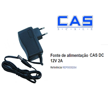 Fonte De Alimentação Para Balanças Cas Dc 12V 2A            