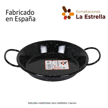 Paelhera Valenciana 18Cm Esmaltada La Estrella              