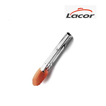 Pinça Inox Ponta Laranja Silicone 18Cm Lacor                