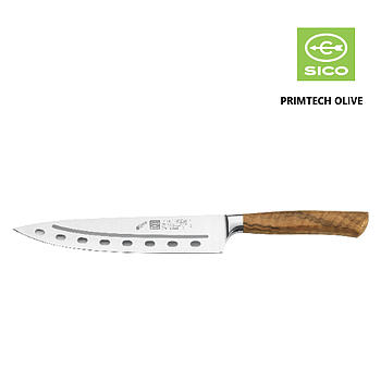Faca De Cozinheiro C/Orificios 20Cm Primtech Olive Sico     