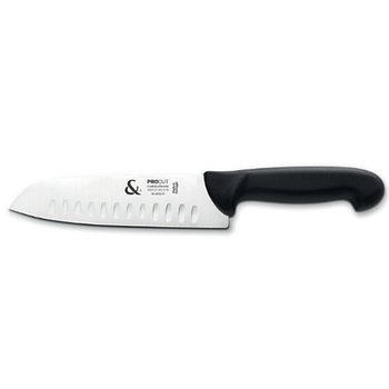 Faca Santoku C/Alveolos 18 Cm Preto Procut C&L              