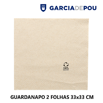 Guardanapo Ecolabel 2 Folhas 33X33Cm 100Unid                