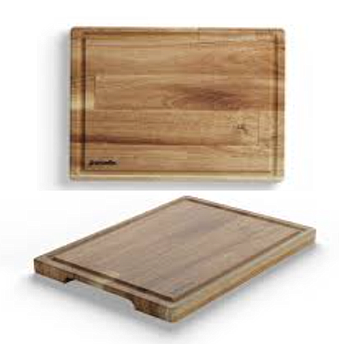 Tabua Acácia Rustic C/Sulco E Pegas 34X24X2,5Cm Jomafe      
