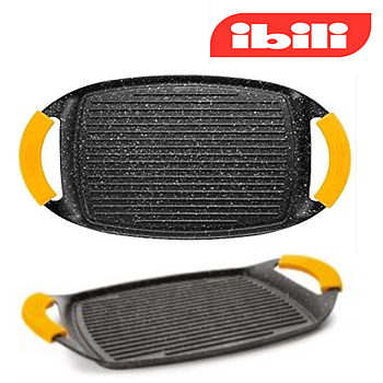 Grelhador Aluminio Anti-Ad. Stone T/Calor 47X29X3,7Cm Ibili 