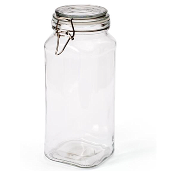 Frasco Vidro C/Tampa Fecho Hermético 1870Ml                 