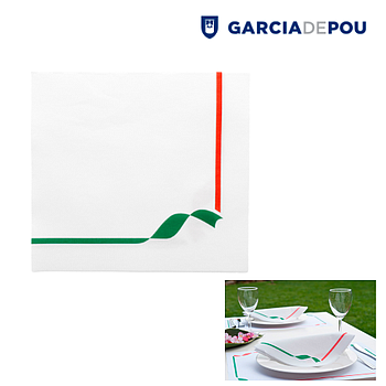 Guardanapo Trattoria 40X40Cm Branco 50 Unid.                