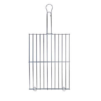 Grelha Dupla  Inox  Peixe/Carne Articulada 30X40Cm          