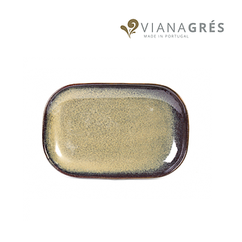 Travessa Organic Castanha Retangular 25X17Cm Vianagres      