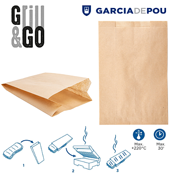 Sacos Grill&Go  14+7X22Cm Kraft 500 Unid.                   