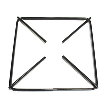 Grelha Redução Quadrada P/Fogão 21X21Cm Esmaltada Preto     