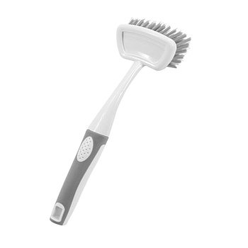 Escova Para Louça Com Cabo Branco E Cinza 26Cm              