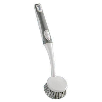 Escova Para Louça Com Cabo Branco E Cinza 27Cm              