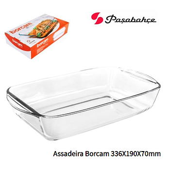 Assadeira Vidro Borcam 336X190X70Mm 10345 Pasabahace        