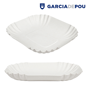 Bandeja 15X12X2Cm Cartão Branco 250 Unid.                   