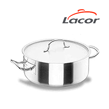 Caçarola C/Tampa 36X14Cm 14,2Lts Chef Classic Inox Lacor    