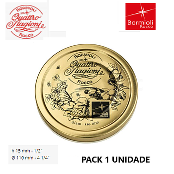 Tampa P/Frasco Quattro Stagione 110Mm  1 Unid. Bormioli     