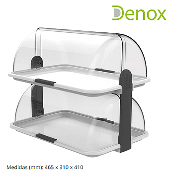 Expositor Premier Duplo Branco 465X310X410Mm Denox          