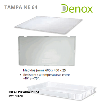 Tampa Branca Ne 64  600X400X25Mm Denox                      