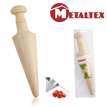 Mão Para Coador Natural Line Mad. Faia 25Cm Metaltex        