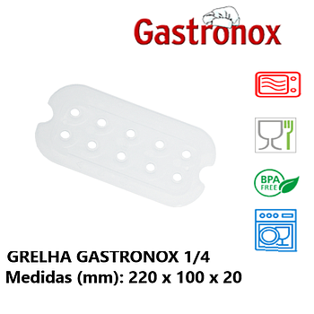 Grelha Perfurada Para Caixa Hermetica 1/4 Denox             