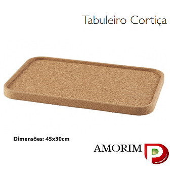 Tabuleiro De Cortiça 45X30Cm                                