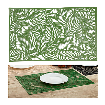 Toalhete Individual 30X45Cm Folha Verde Habitat             