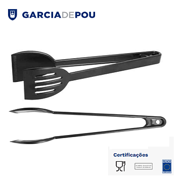 Pinça Buffet 27 Cm Preto Policarbonato                      