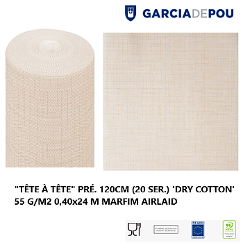 Tête À Tête Pré.120Cm (20 Ser.) Dry Cotton 0.40X24Mts Marfim