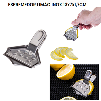 Espremedor Limão Inox 13X7X1,7Cm                            