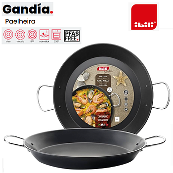 Paelheira Gandia Asas Inox  36X4,5Cm 7 Doses Ibili          