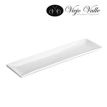 Travessa Porcelana Branca 25X8X1.5Cm Ming Viejo Valle       