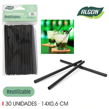 Palinha Plastica Reutilizavel 14X0.6Cm Pack 30 Unid. Algon  