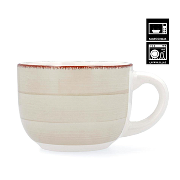 Caneca Jumbo 47Cl Vita Morning Natura Ceramica Qd           