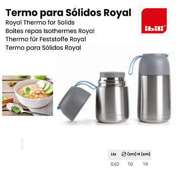 Termo De Solidos Royal 0,62 Lt  10X19Cm Ibili               