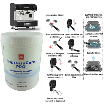 Detergente Limpeza Maquina Cafe Espressocare Pro 500G       