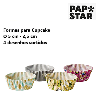 60 Formas Cupcake Ø 5 Cm · 2,5 Cm 4 Desenhos Sortidos       