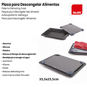 Placa Para Descongelar Alimentos 33,5X23,5Cm Ibili          