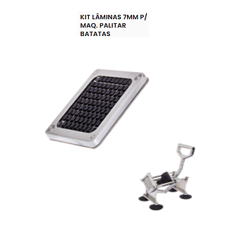 Kit Lâminas 7Mm P/ Maq. Palitar Batatas 0434387710          