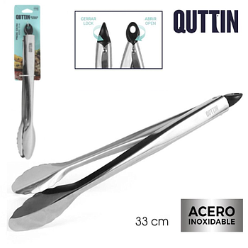 Pinça Cozinha Inox 33Cm Quttin                              