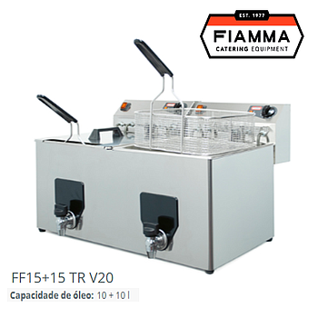Fritadeira Elétrica 10+10Lts Bancada Ff15+15 Tr V20 Fiamma  