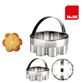 Cortador Canelado Inox C/Pega  7,5Cm  Ibili                 