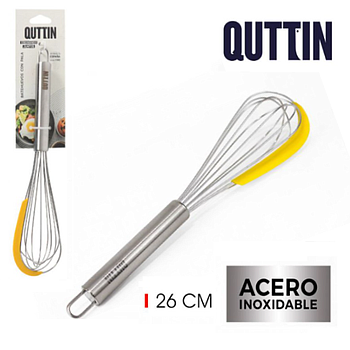 Batedor Inox Com Pala 26Cm Quttin                           