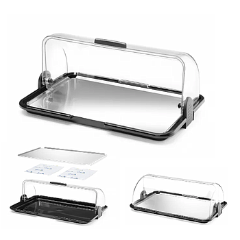 Expositor C/Tampa Basculante 465X315X(H)195 P/Quente/Frio   