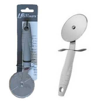 Corta Pizza Inox  Diametro  7Cm C/Cabo Plastico 20Cm        
