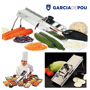 Mandolina Com Carrinho 39,5X12X19 Cm Prateado Inox          